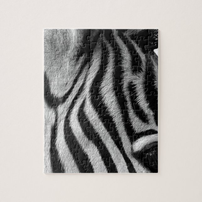 Abstract Animal Zebra Eye Jigsaw Puzzle (Vertical)