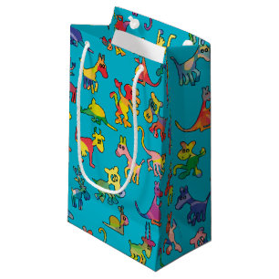 Abstract Animals Pattern + your backgr. & ideas Small Gift Bag