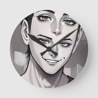 Abstract Anime wall clock