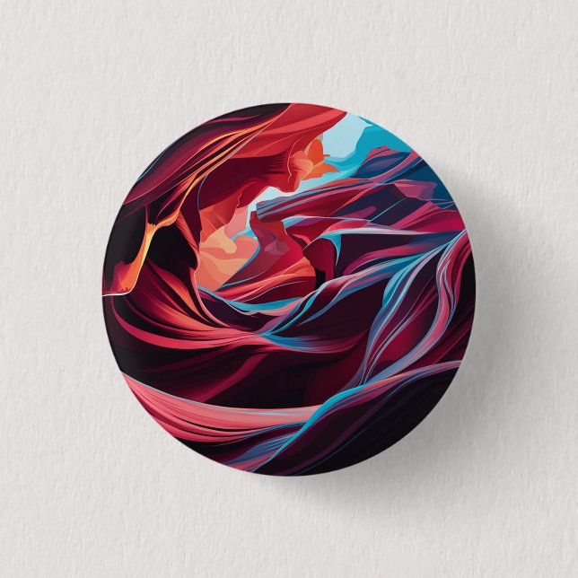 Abstract Antelope Canyon Arizona 3 Cm Round Badge (Front)