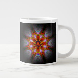 Abstract Antique Art Large Coffee Mug