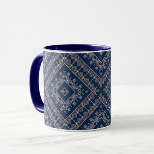 Abstract antique moroccan ornamental decor pattern mug