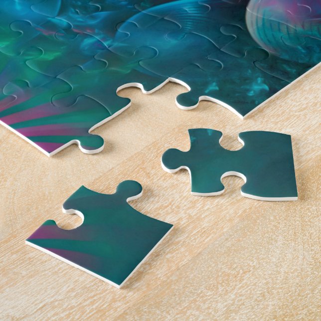 Abstract Apophysis Fractal III Jigsaw Puzzle (Side)