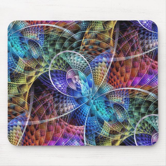 Abstract Apophysis Fractal X Mouse Pad (Front)
