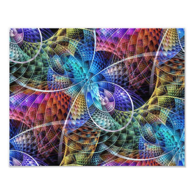 Abstract Apophysis Fractal X Photo Print (Front)