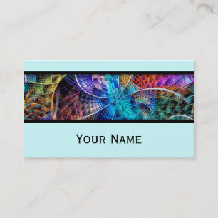 Abstract Apophysis Fractal X + your text Business Card