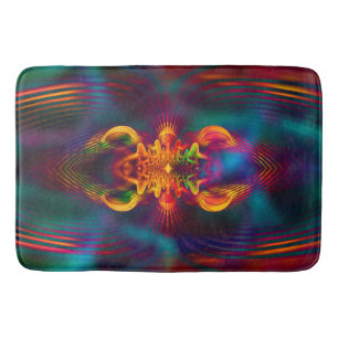 Abstract Apophysis Fractal XI + your ideas Bath Mat