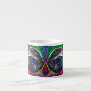 Abstract Apophysis Owl I Espresso Cup