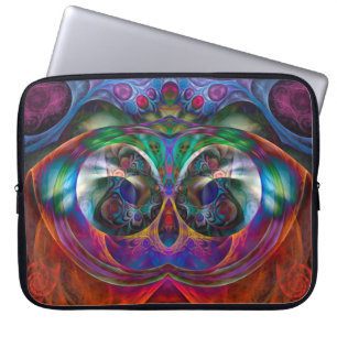 Abstract Apophysis Owl I Laptop Sleeve