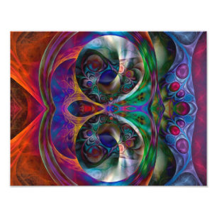 Abstract Apophysis Owl I Photo Print