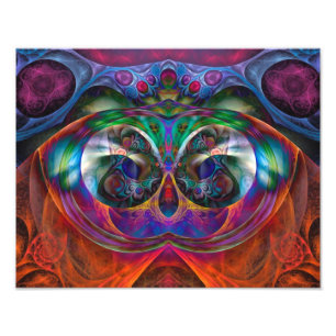 Abstract Apophysis Owl I Photo Print