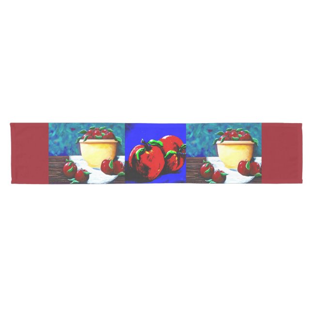 Abstract Apple Table Runner (Horizontal)