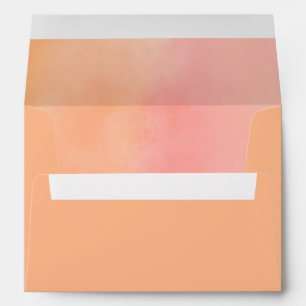 Abstract Apricot peach coloured Envelope