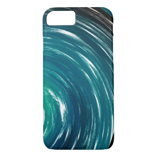 Abstract Aquamarine Twist Art Background #3 Case-Mate iPhone Case