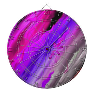 Abstract aquarelle dartboard