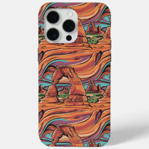 Abstract Arches National Park Pattern iPhone 15 Pro Max Case