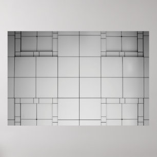 Abstract architecture contemporary poster