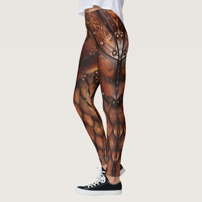 Abstract armour  Design on a Leggings (Left)