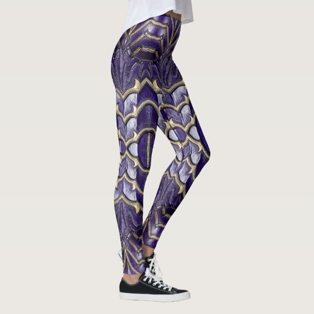 Abstract armour  Design on a Leggings (Right)