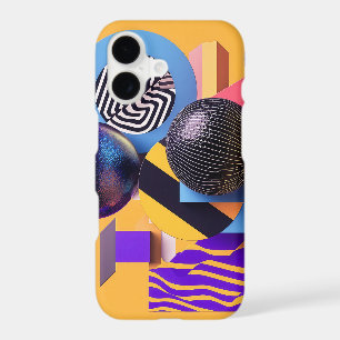 Abstract arrangement with colourful spheres