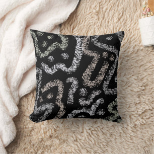 Abstract Arrow Grunge Pattern And Soft Pastels Cushion