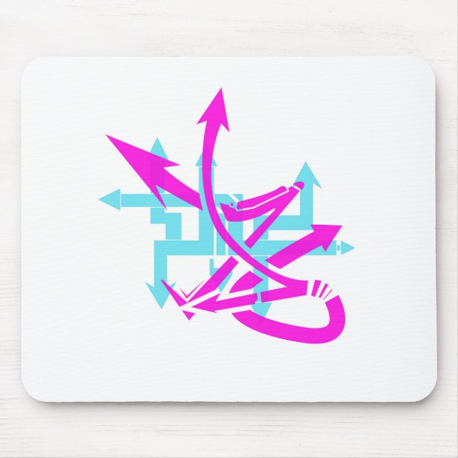 Abstract Arrows Mousepad (Front)