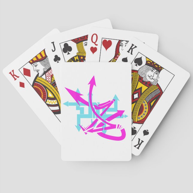 Abstract Arrows Playing Cards (Back)