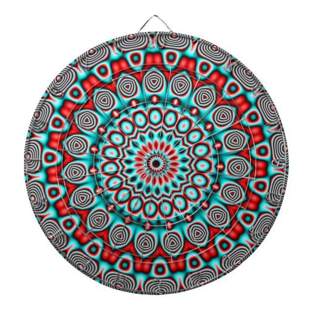 Abstract Art 100  Dart Board (Front)