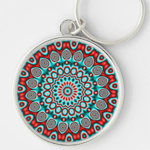 Abstract Art 100 Keychain