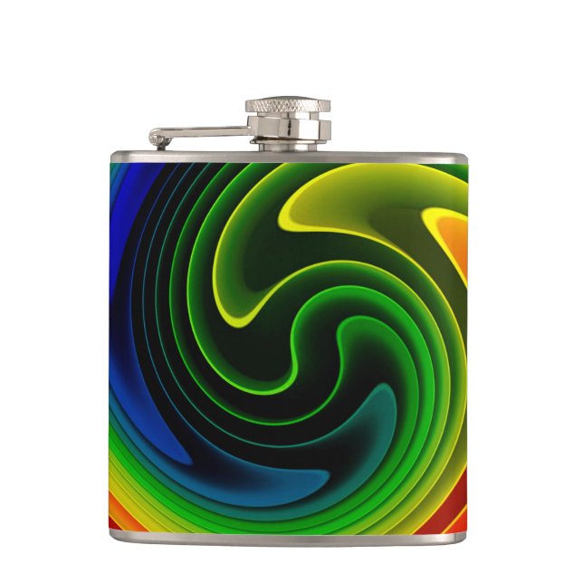 Abstract Art 111 Wrapped Flask (Front)
