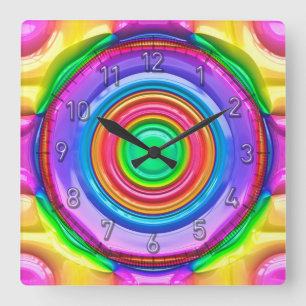Abstract Art 119 Clock & Numeral Options