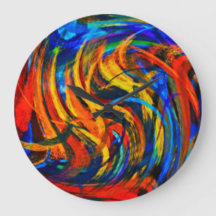 Abstract Art #11 Large Clock