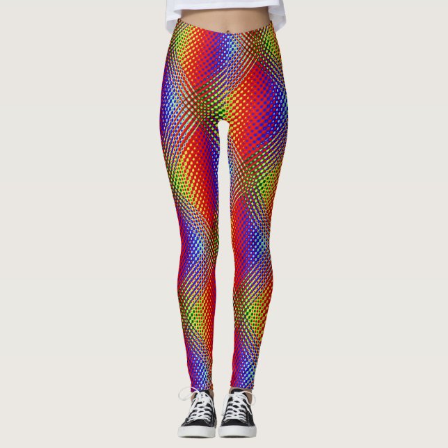 Abstract Art 121 Leggings (Front)
