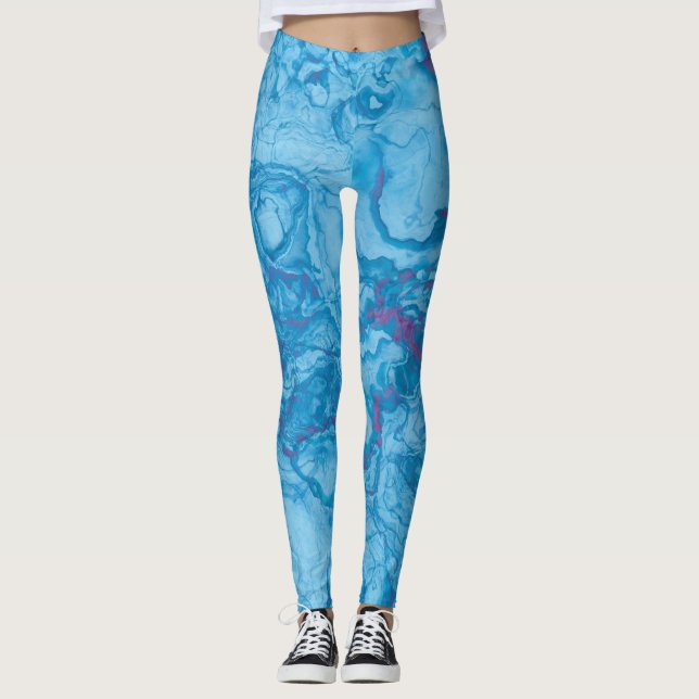 Abstract Art 124 Leggings (Front)