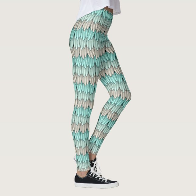 Abstract Art 126A-B Options Leggings (Right)
