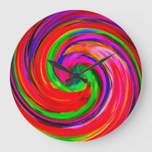 Abstract Art #12 Large Clock