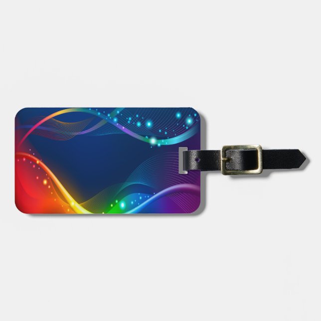 Abstract Art 12 Luggage Tags Options (Front Horizontal)