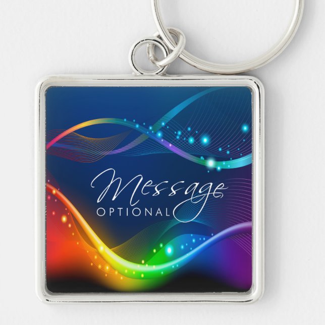 Abstract Art 12B Keychain (Front)