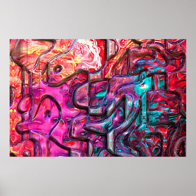 Abstract Art 140 Poster (Front)