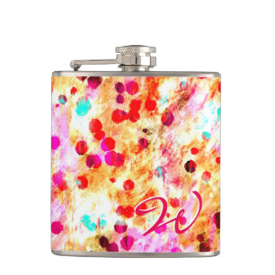 Abstract Art 148 Wrapped Flask