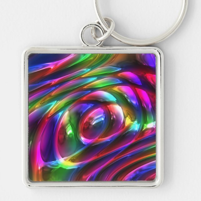 Abstract Art 14 Keychain (Front)