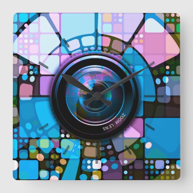 Abstract Art 151 Wall Clocks & Numeral Options (Front)