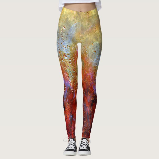 Abstract Art 154 Leggings (Front)