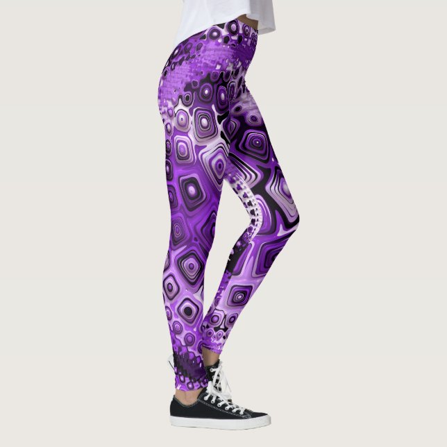 Abstract Art 172A-B Options Leggings (Right)