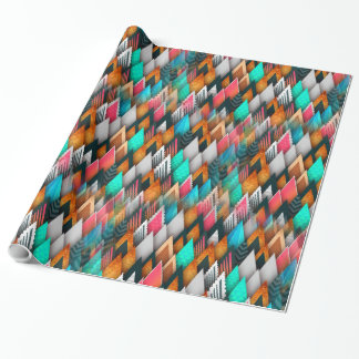 Abstract Art 175A-D Image Options Wrapping Paper