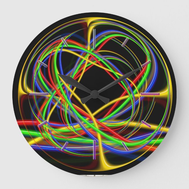 Abstract Art 176 Options Large Clock (Front)