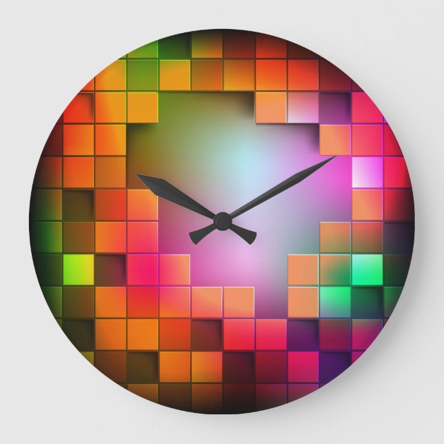 Abstract Art 19 Clock (Front)