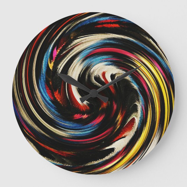 Abstract Art #24 Large Clock (Front)