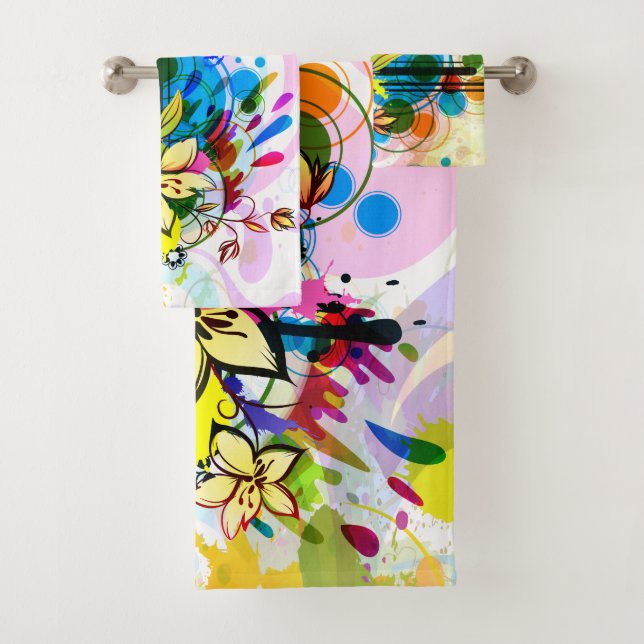 Abstract Art 26 Bathroom Towel Set (Insitu)