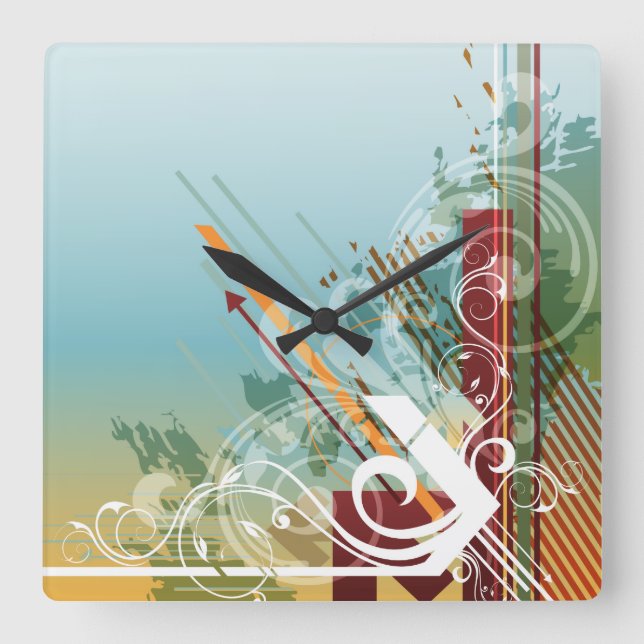 Abstract Art 28 Clock (Front)